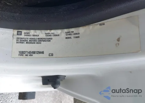 2009 Chevrolet Colorado Work Truck z USA, uszkodzony, nr VIN 1GBDT14E498129446